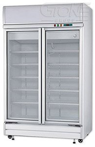 瑞興 雙門冷藏展示櫃 RS-SA2003S_隱藏式把手